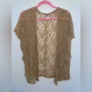 Beige No Boundaries See through cardigan , Size:  XL